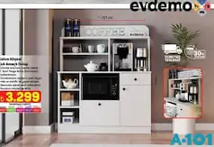 EVDEMO KAHVE KÖŞESİ ÇOK AMAÇLI DOLAP
